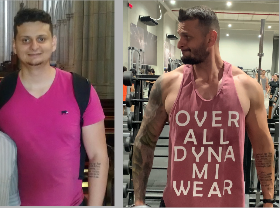 Transformação de aluno 2 — antes e depois